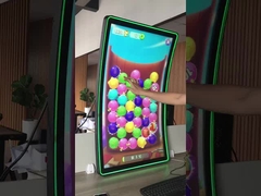 औद्योगिक ग्रेड आउटडोर एलसीडी टचस्क्रीन मॉनिटर 32 ̊C प्रकार एलईडी हेलो घुमावदार डिस्प्ले उच्च चमकमी