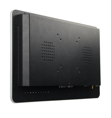 15.6" zero bezel pcap touch monitor VGA/DVI/HDMI input IP65 front panel industrial touch screen for POS/Kiosk/automation